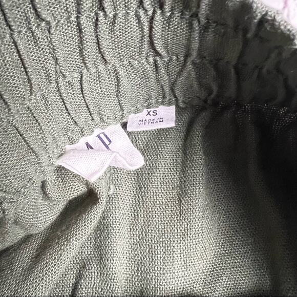 Gap Womens Linen Blend Olive Color Showers Sz XS - Picture 12 of 12